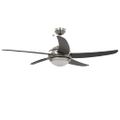 vidaXL Ozdobný stropný ventilátor s osvetlením, 128 cm, hnedý