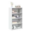 vidaXL Vysoká skrinka biela 70x41x124 cm kompozitné drevo