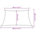 vidaXL Tieniaca plachta 160 g/m² tmavozelená 3/4x2 m HDPE