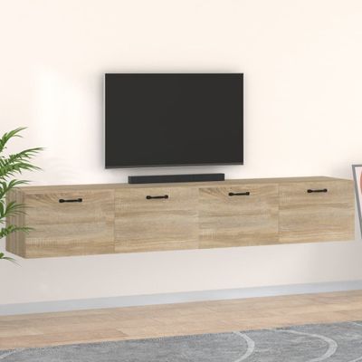 vidaXL Nástenné skrinky 2 ks dub sonoma 100x36,5x35 cm sprac. drevo