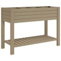 vidaXL Záhradný vyvýšený záhon bledohnedý 110x45x79 cm polypropylén