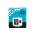 Kingston memory card 256GB microSDXC Canvas Go Plus Gen4 200MB/s A2 U3 V30 + adapter
