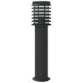 vidaXL Vonkajšie stojace lampy 3 ks čierne 60 cm nehrdzavejúca oceľ