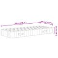vidaXL Taštičkový pružinový matrac stredne tvrdý 90x200 cm
