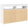 vidaXL Servírovacia skriňa Biela 116 x 30 x 75 cm Kompozitné drevo