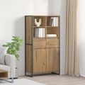 vidaXL Servírovacia skriňa Remeselnícky dub 81 x 36 x 150.5 cm