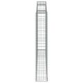 vidaXL Oblúkové gabiónové koše 7ks 300x30x180/200cm pozinkované železo