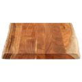 vidaXL Stolová doska 80x60x3,8cm obdĺžnik masívna akácia živá hrana