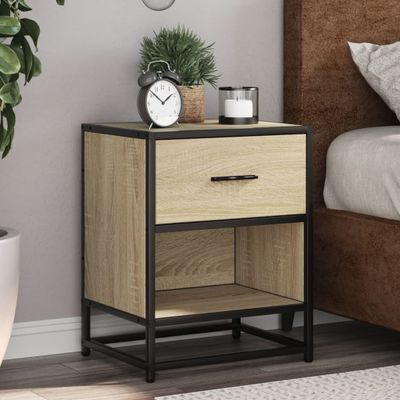 vidaXL Nočné stolíky 2 ks dub sonoma 40x31x50 cm kompozitné drevo