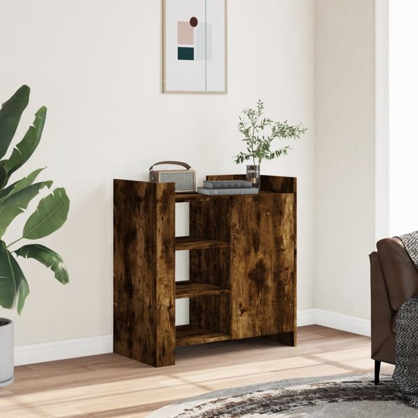 vidaXL Komoda dymový dub 73,5x35x75 cm kompozitné drevo