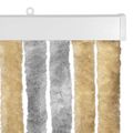 vidaXL Záves proti hmyzu z chenille Šedá a béžová 100 x 200 cm 100% PP