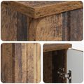 vidaXL Stôl s poličkou Staré drevo 142,5 x 50 x 75 cm Kompozitné drevo