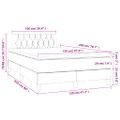 vidaXL Boxspring posteľ s matracom modrá 120x200 cm látka