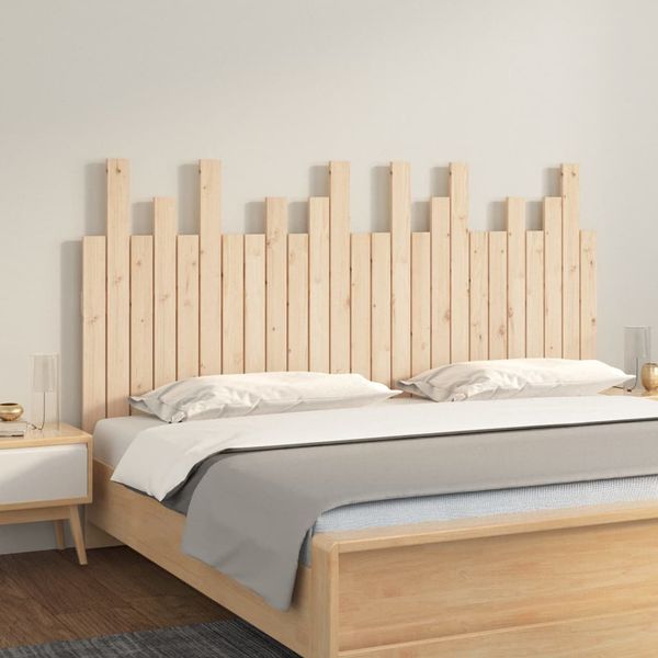 vidaXL Nástenné čelo postele 159,5x3x80 cm masívna borovica