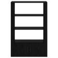 vidaXL Servírovacia skriňa Čierny dub 30 x 80 x 119.5 cm
