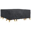 vidaXL Obal na nábytok Jednofarebný Čierna 200 x 190 x 85 cm 600D