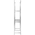 vidaXL 3-posch. stojany na pneumatiky 3ks strieborné 110x40x200cm oceľ