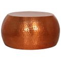 vidaXL Konferenčný stolík mosadzný Ø55x28 cm hliník