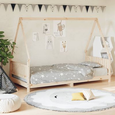 vidaXL Rám detskej postele 90x190 cm masívna borovica