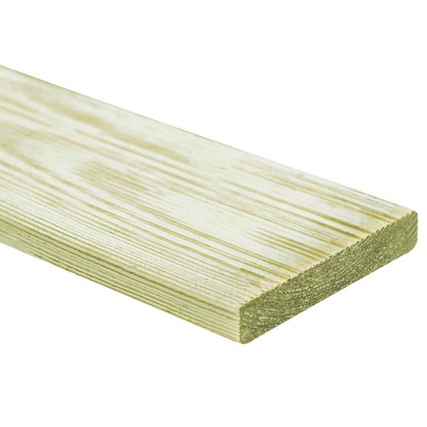vidaXL Deckingová doska 12 pcs Zelená impregnovaná 1,44 m²