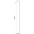 vidaXL Behúň LESAKA Hnedá 50 x 450 cm Diamantový zamat