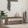 vidaXL Predsieňová lavica s vankúšom Sonoma dub 103 x 38 x 40 cm