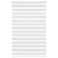 vidaXL Zebra roleta biela 150x230 cm šírka látky 145,9cm polyester