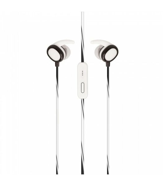 SETTY Sport káblové slúchadlá do uší, biele GSM099289