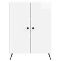 vidaXL Servírovacia skriňa Biela s vysokým leskom 66 x 34,5 x 90 cm