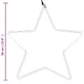 vidaXL Silueta vianočnej hviezdy so 48 LED 2 ks teplé biele 56 cm