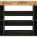 vidaXL TV skrinka 100x33x46 cm masívny mangovník a spracované drevo
