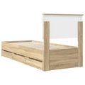 vidaXL Rám postele Sonoma dub 75 x 190 cm Inžinierske drevo