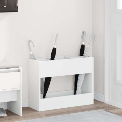 vidaXL Stojan na slnečník Biela 65 x 24 x 50 cm Kompozitné drevo