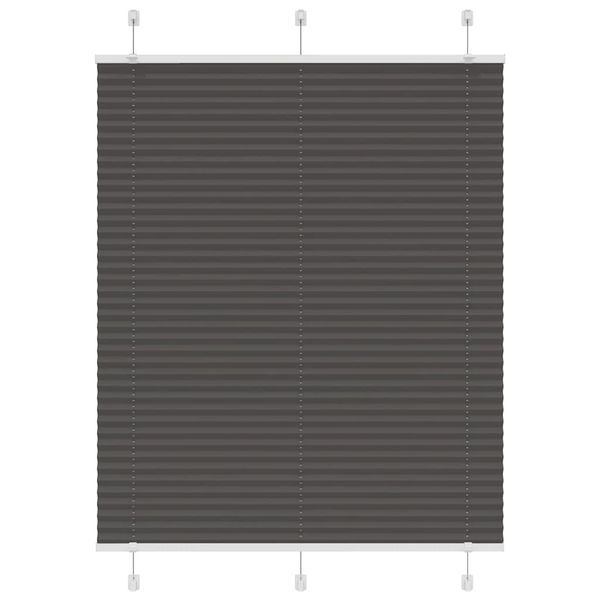 vidaXL plisovaná roleta čierna 110x100 cm Šírka látky 109,4 cm