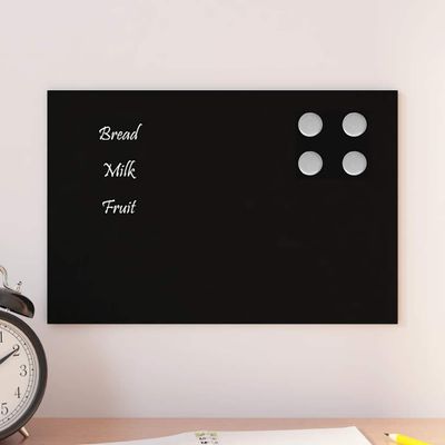 vidaXL Nástenná magnetická tabuľa čierna 30x20 cm tvrdené sklo
