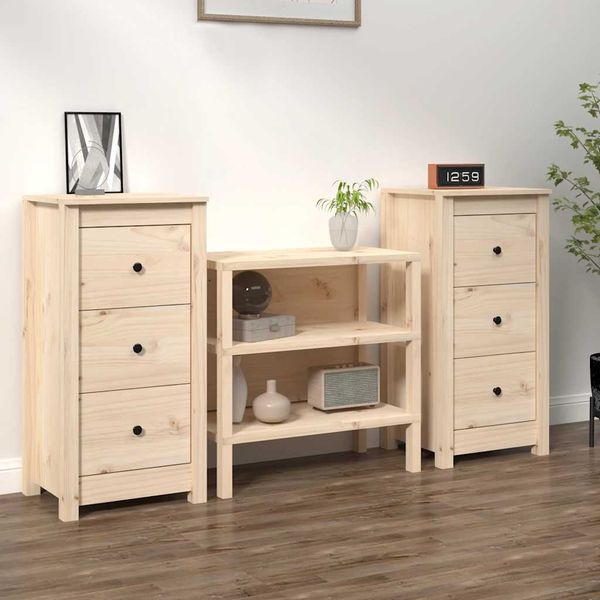 vidaXL Komody 2 ks 40x35x80 cm borovicový masív