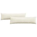 vidaXL Vankúše na pohovku 2 pcs Krémová 145 x 40 cm Kordúrová tkanina