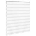 vidaXL Zebra roleta biela 125x150 cm šírka látky 120,9cm polyester