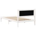 vidaXL Rám postele Svetlosivá 100 x 200 cm Masívne borovicové drevo