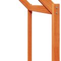 vidaXL Strecha na detskú posteľ voskovohnedá 203x95,5x142 cm borovica