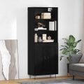 vidaXL Highboard 2 ks Čierny dub 69,5 x 34 x 180 cm