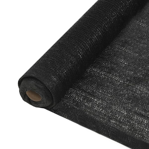 vidaXL Tieniaca sieť HDPE 2x50 m čierna