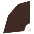 vidaXL Záclona na balkónové súkromie 160 x 160 cm Polyester Hnedá