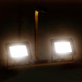 vidaXL LED reflektor s rukoväťou 2x30 W teplé biele svetlo