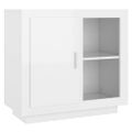 vidaXL Komoda lesklá biela 80x40x75 cm