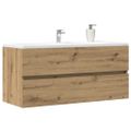 vidaXL Umývadlová skrinka dub artisan 100x38,5x45 cm kompozitné drevo