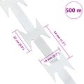 vidaXL Žiletkový ostnatý drôt pozinkovaná oceľ 500 m