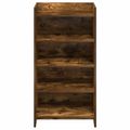 vidaXL Skriňa na topánky Dymový dub 48 x 36 x 92 cm Kompozitné drevo
