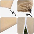 vidaXL Covers na fleece pre ochranu rastlín pred mrazom 5 ks Béžová