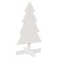 vidaXL Drevený vianočný stromček biely 80 cm masívna borovica